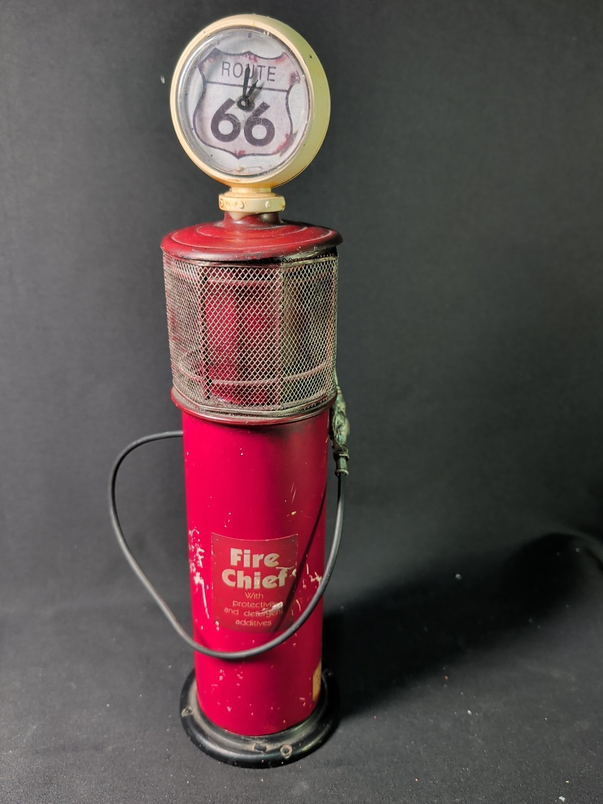 Fire Chief Route 66 Gas Pump Replica ~Coin Bank~ 14.5″ Selling AS IS