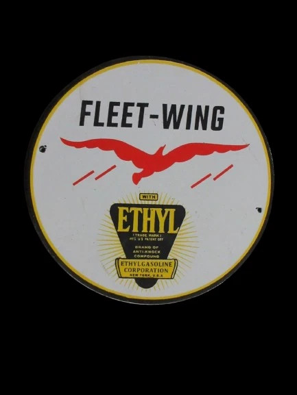 PORCELIAN FLEET-WING ENAMEL SIGN SIZE 30X30 INCHES DOUBLE SIDED