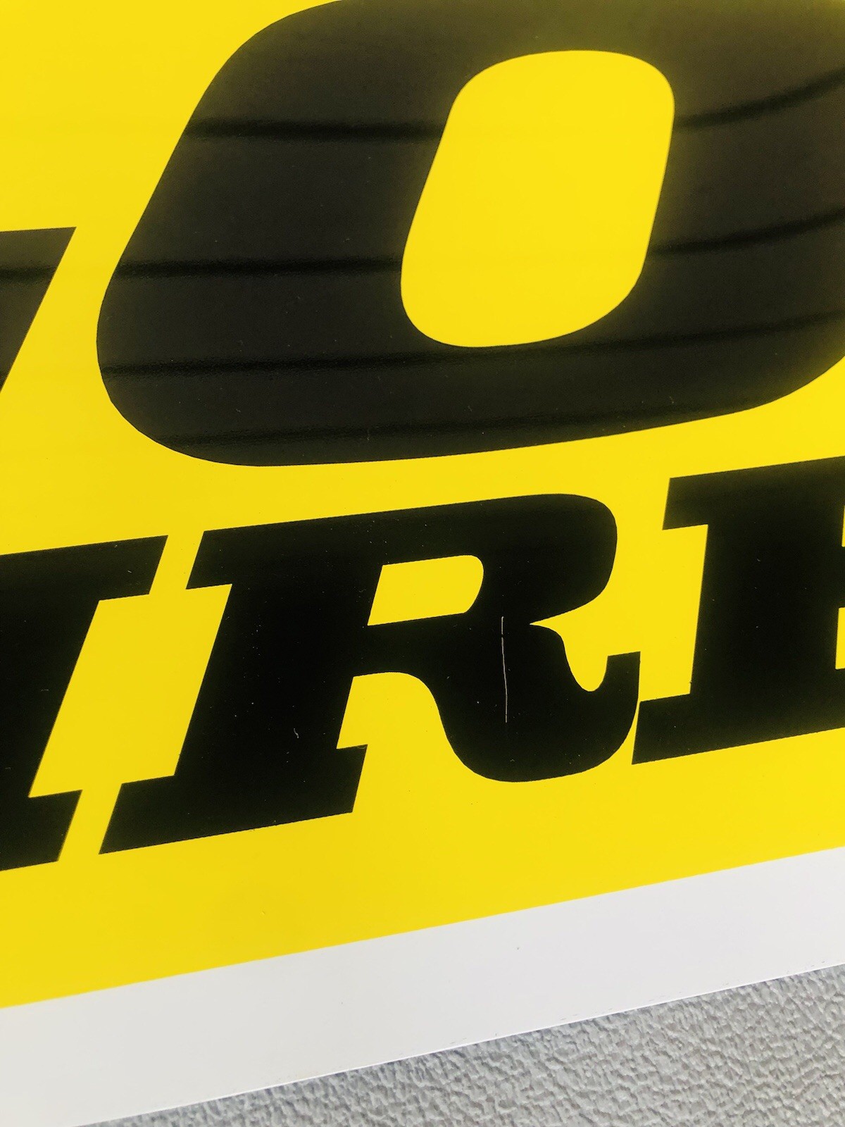 Goodyear Dunlop Tires 6ft Aluminum Sign Vintage Style Wall Decor, 80s/90s