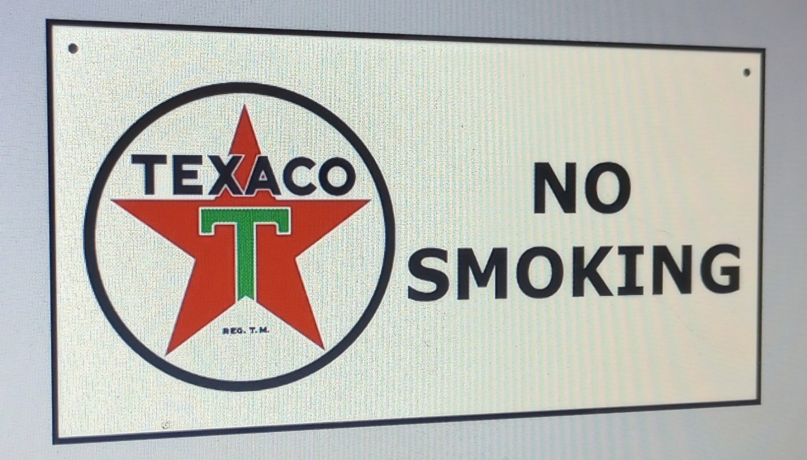 Texaco No Smoking Gas Oil gasoline Sign…FREE shipping on 10 signs