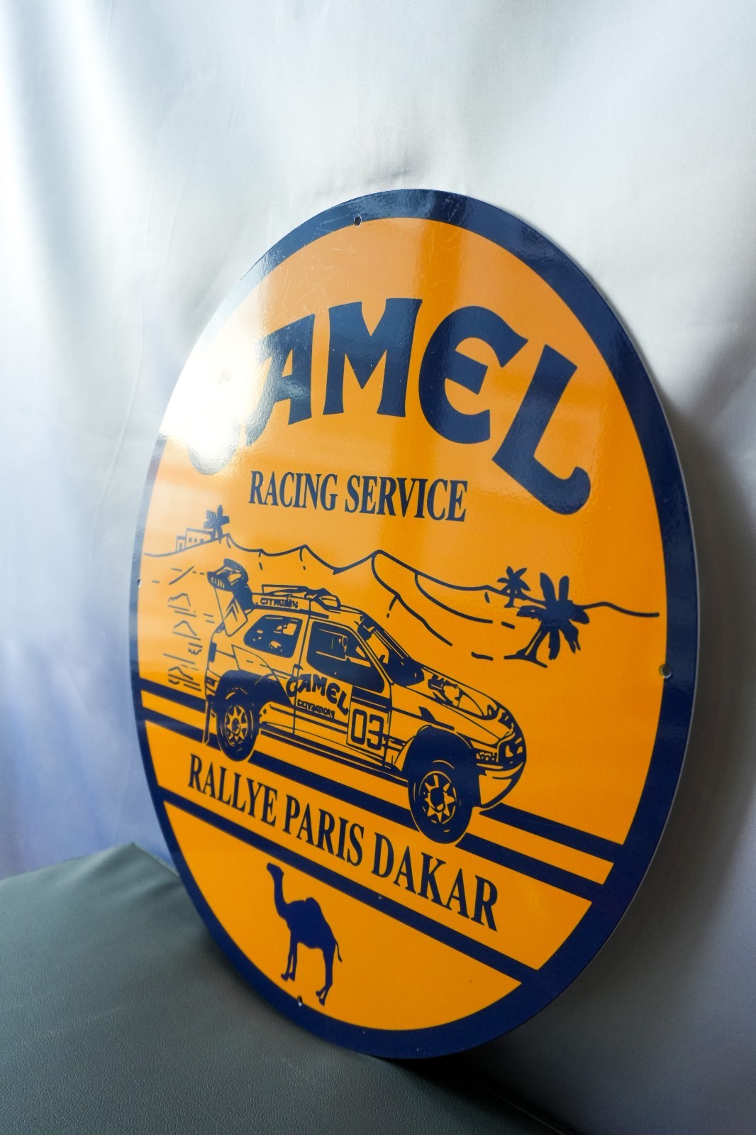 Camel Racing Service – Rallye Paris Dakar Heavy Metal Sign – 50 cm (19.7”)
