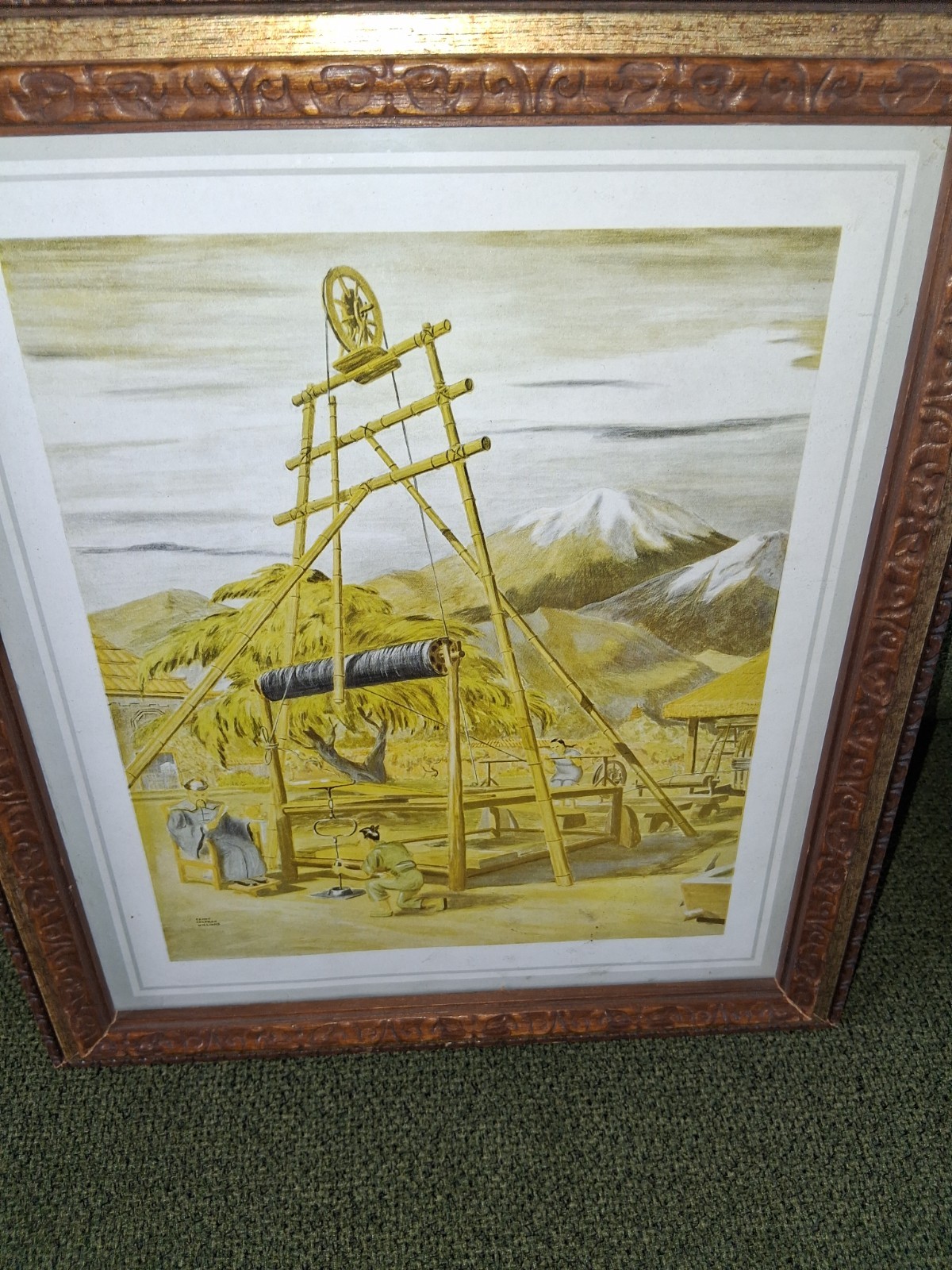 Vintage Oil Industry Prints Set 2 History of Drilling Petroliana Bamboo Rig Art