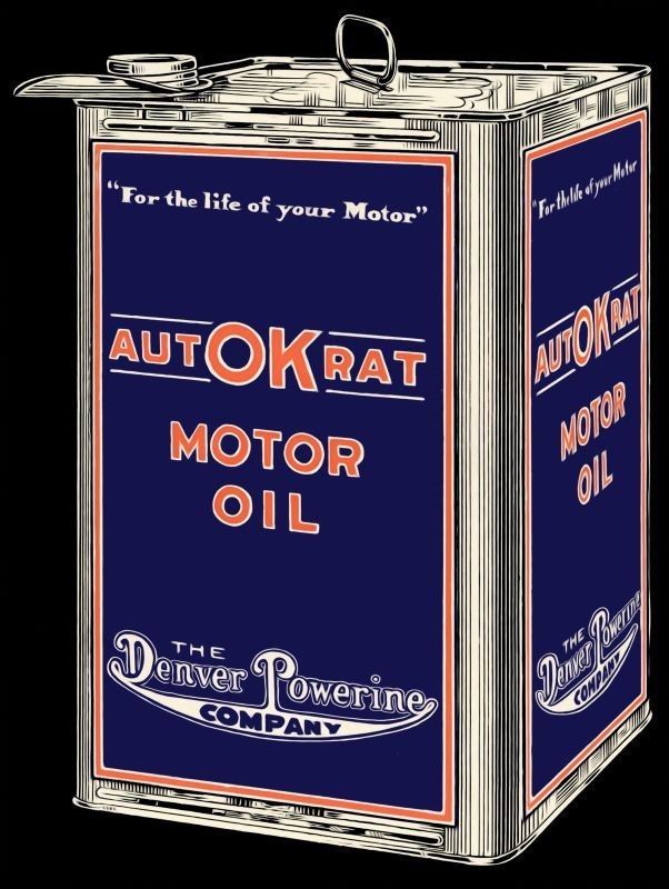 1921 Denver POWERINE Co. AUTOKRAT Motor Oil NEW METAL SIGN: 9×12″ Ships Free