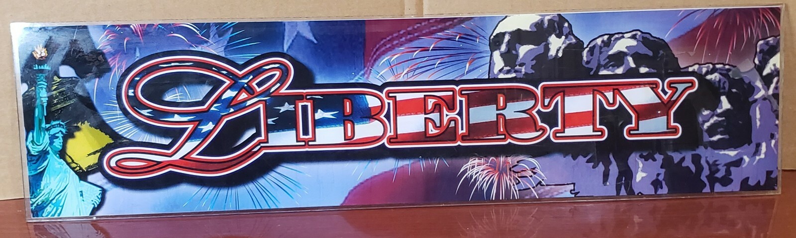 Liberty Sign In Plexi Glass 23″ X 6″
