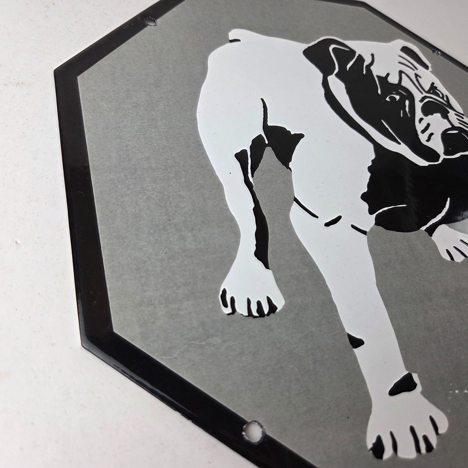 Vintage Mack Trucks Sign – Diesel Bulldog Gas Service Porcelain Sign