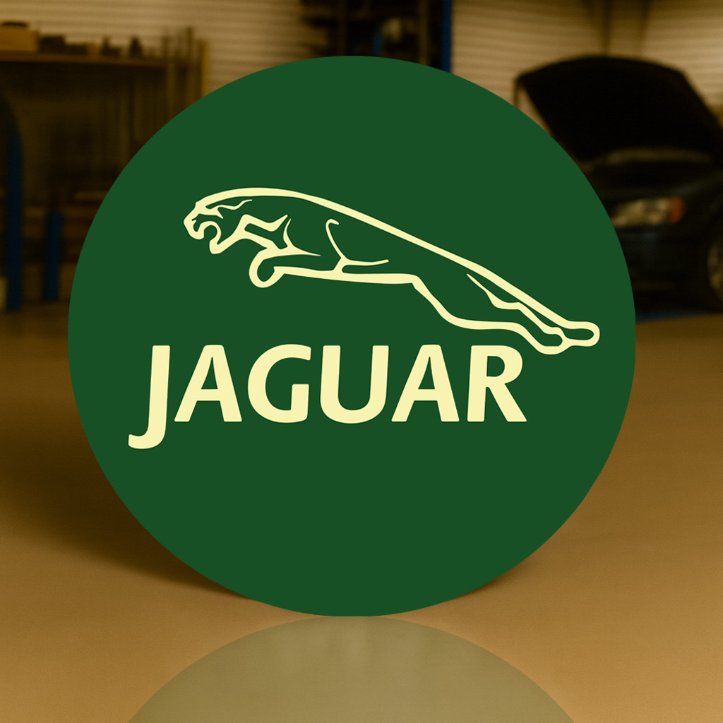 JAGUAR – Leaping Cat Vintage Heavy Metal Sign (XL – 19.7” / 50 cm)