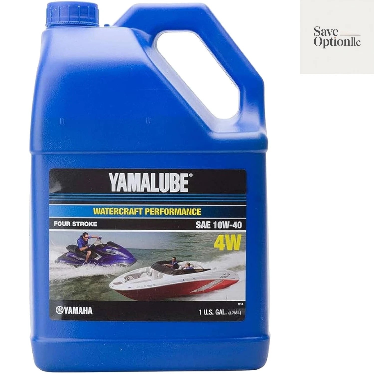 Yamaha Yamalube 10W-40 Mineral 4W WaterCraft Hi-Performance Engine Oil- 1 Gal…