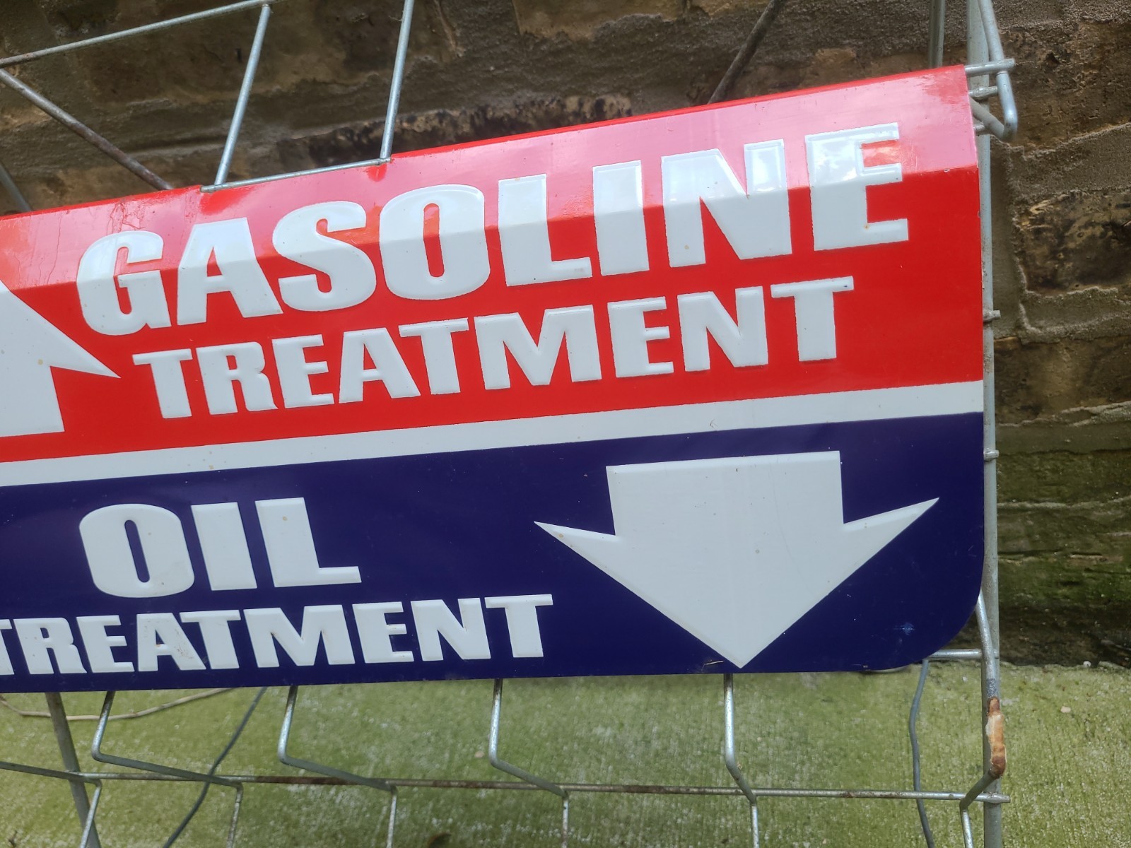 Vintage STP oil can display Rack Gas & Oil