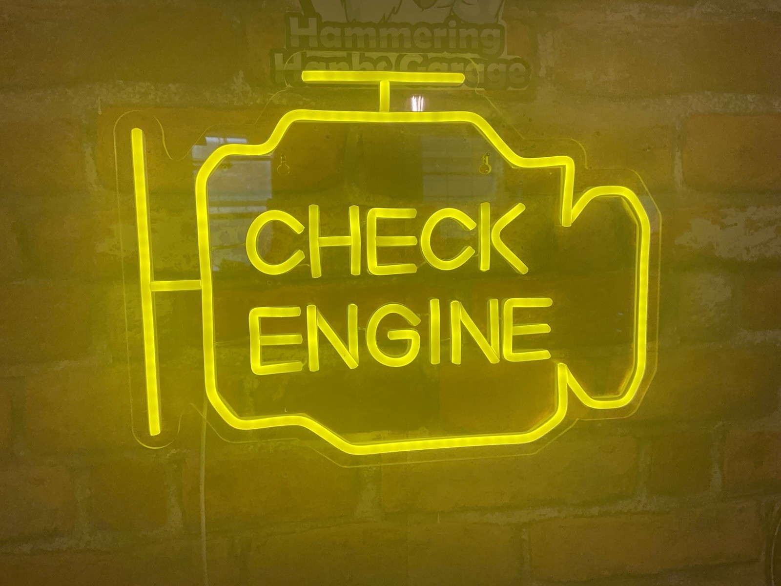 16″X12″ Dimmable Check Engine Shop Sign with USB Interface FREE SHIPPING!