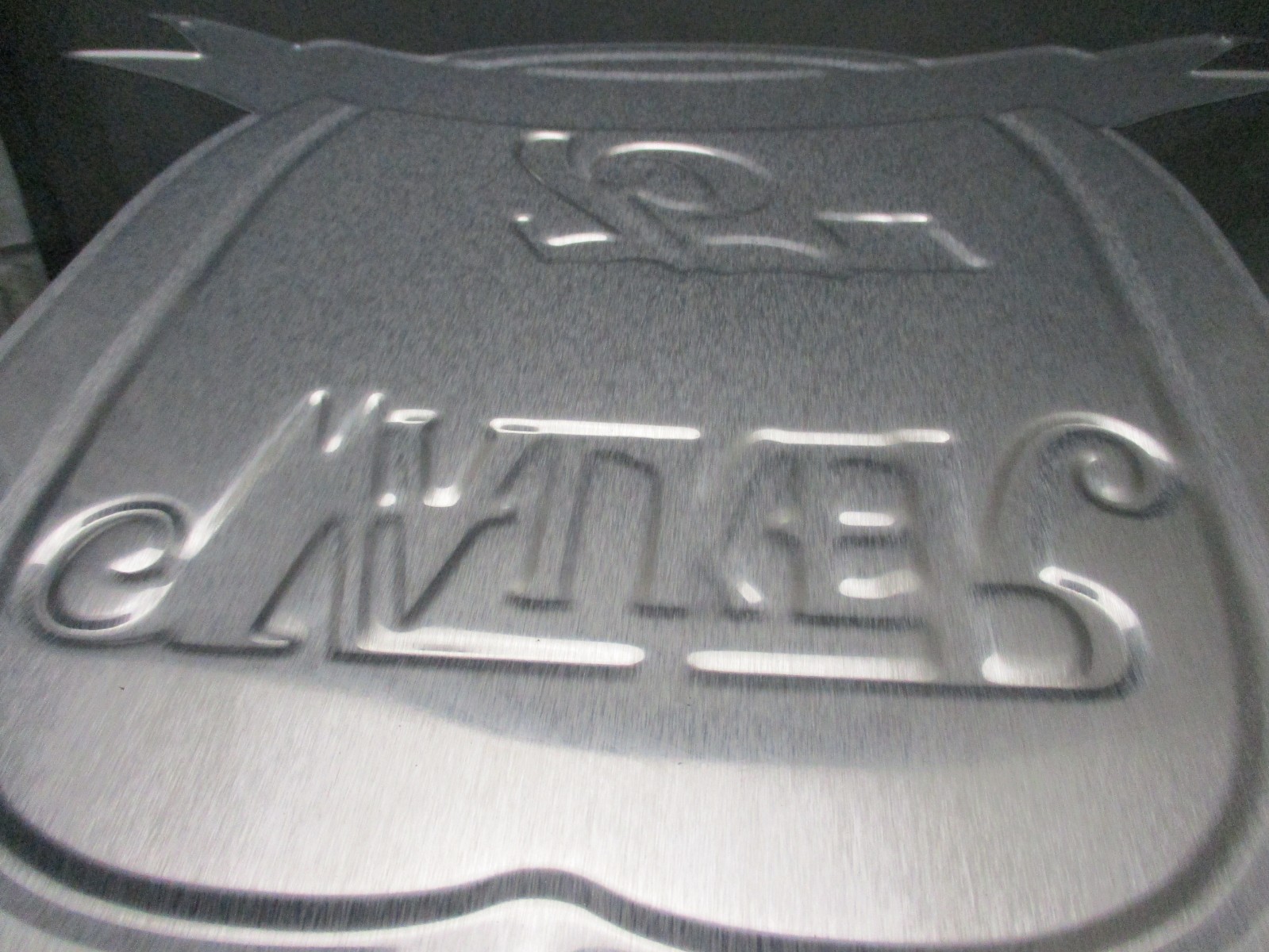 Walker Radiator Works 75th Anniversary Advertising Alum Tin Metal Sign Embossed