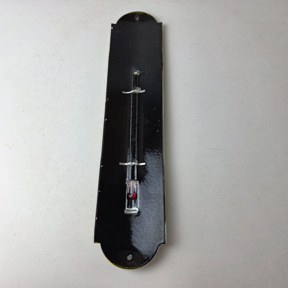 Vintage John Deere Sign – Service Guage Gas Pump Sign on Porcelain Thermometer