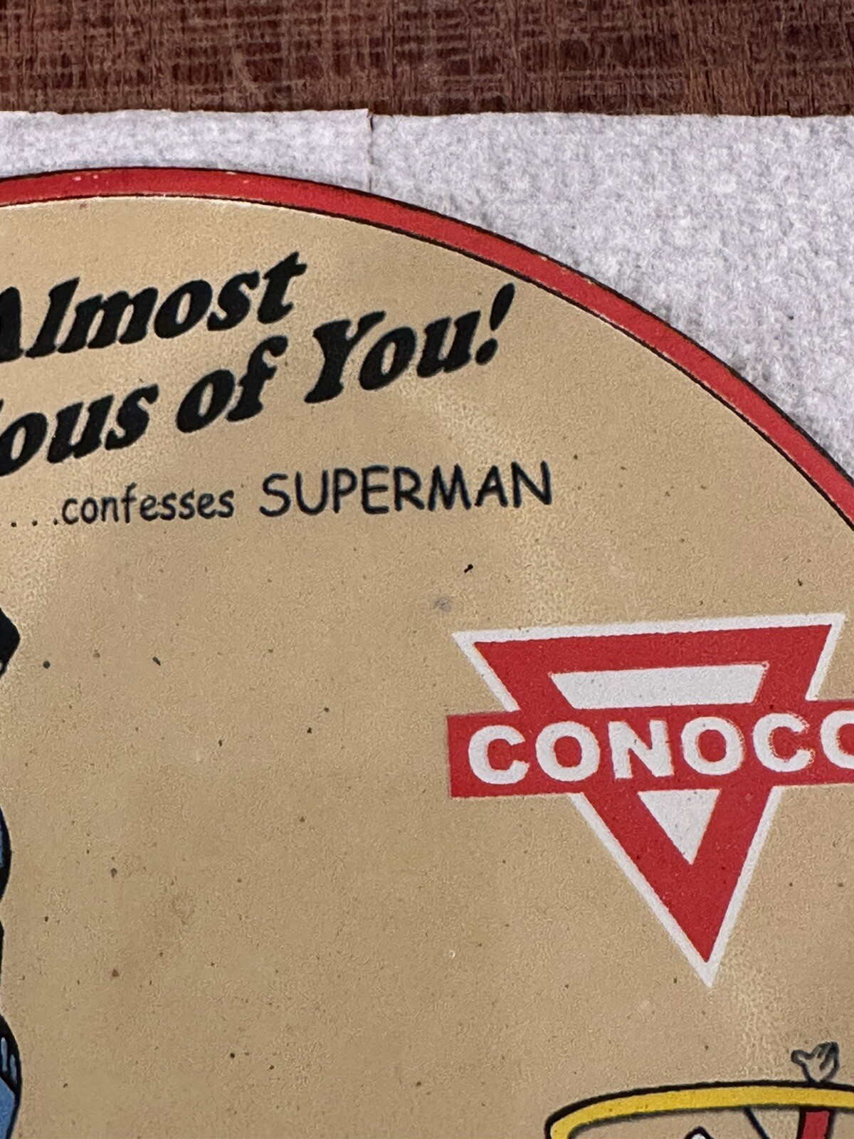 Conoco N-Tane Porcelain Enamel Metal Sign