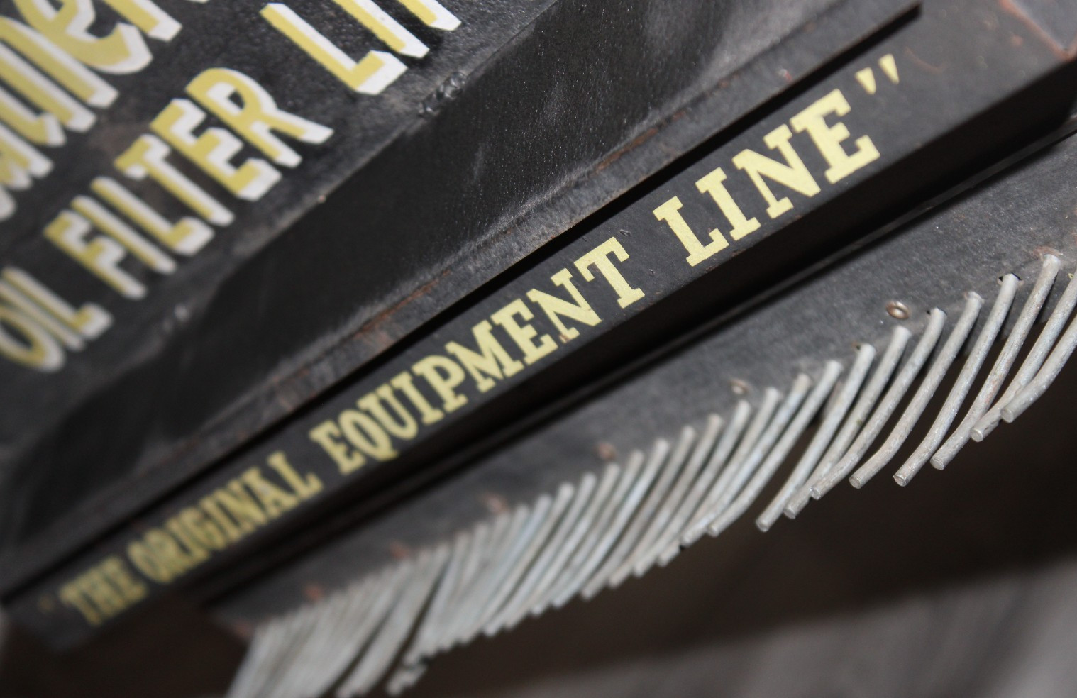 VINTAGE METAL WEATHERHEAD OIL FILTER LINES STORE DISPLAY