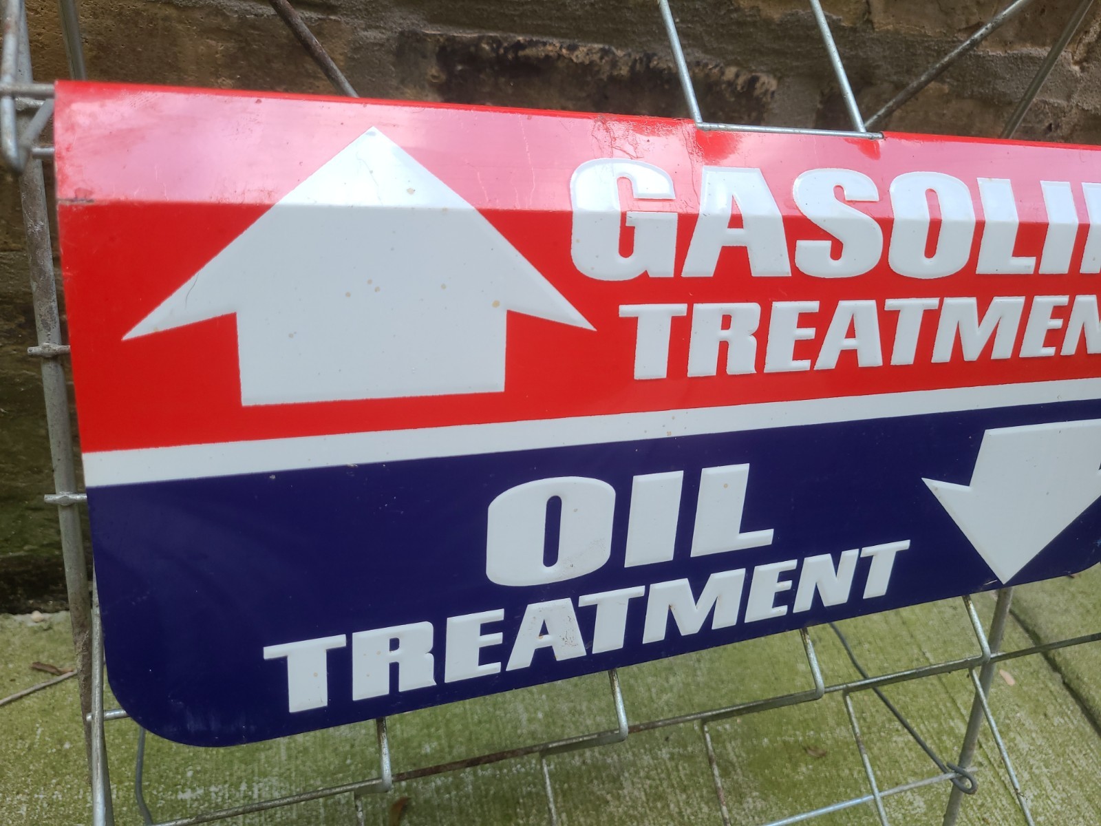 Vintage STP oil can display Rack Gas & Oil