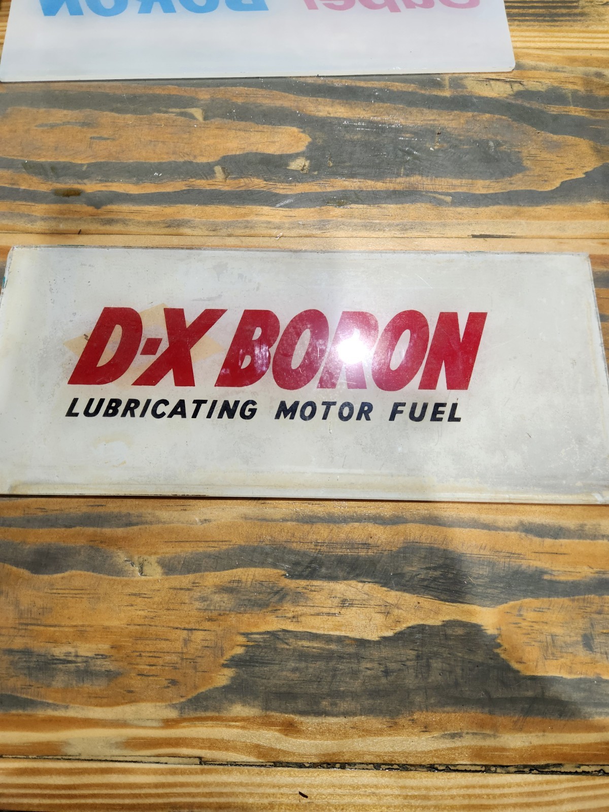 Dx Boron Gas Pump Ad Glass Bowser 585