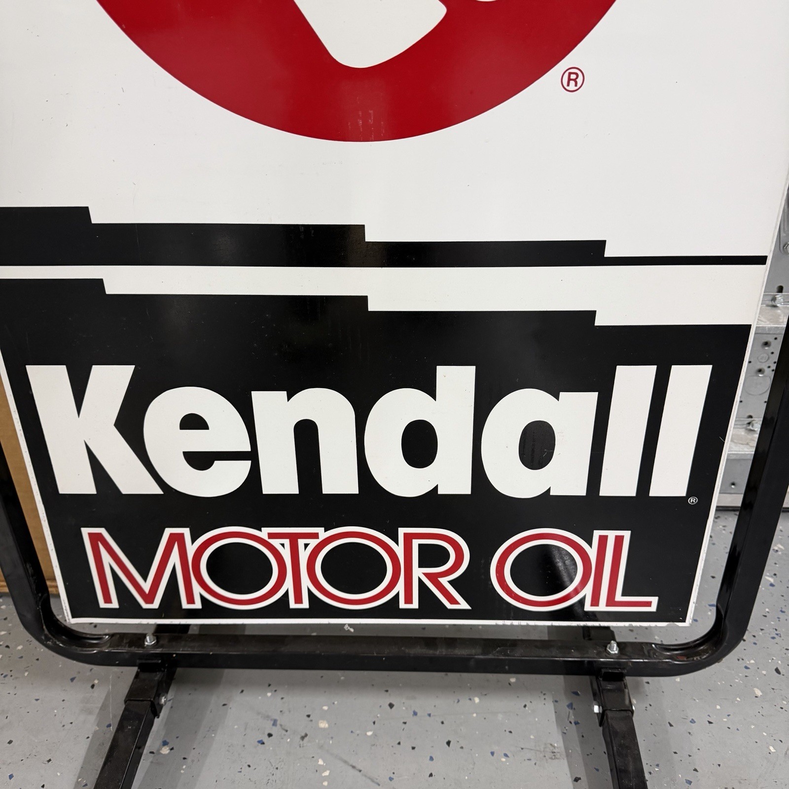 Vtg Kendall Motor Oil Service Station Curb Driveway Sign SEALED NEW-READ DESC.