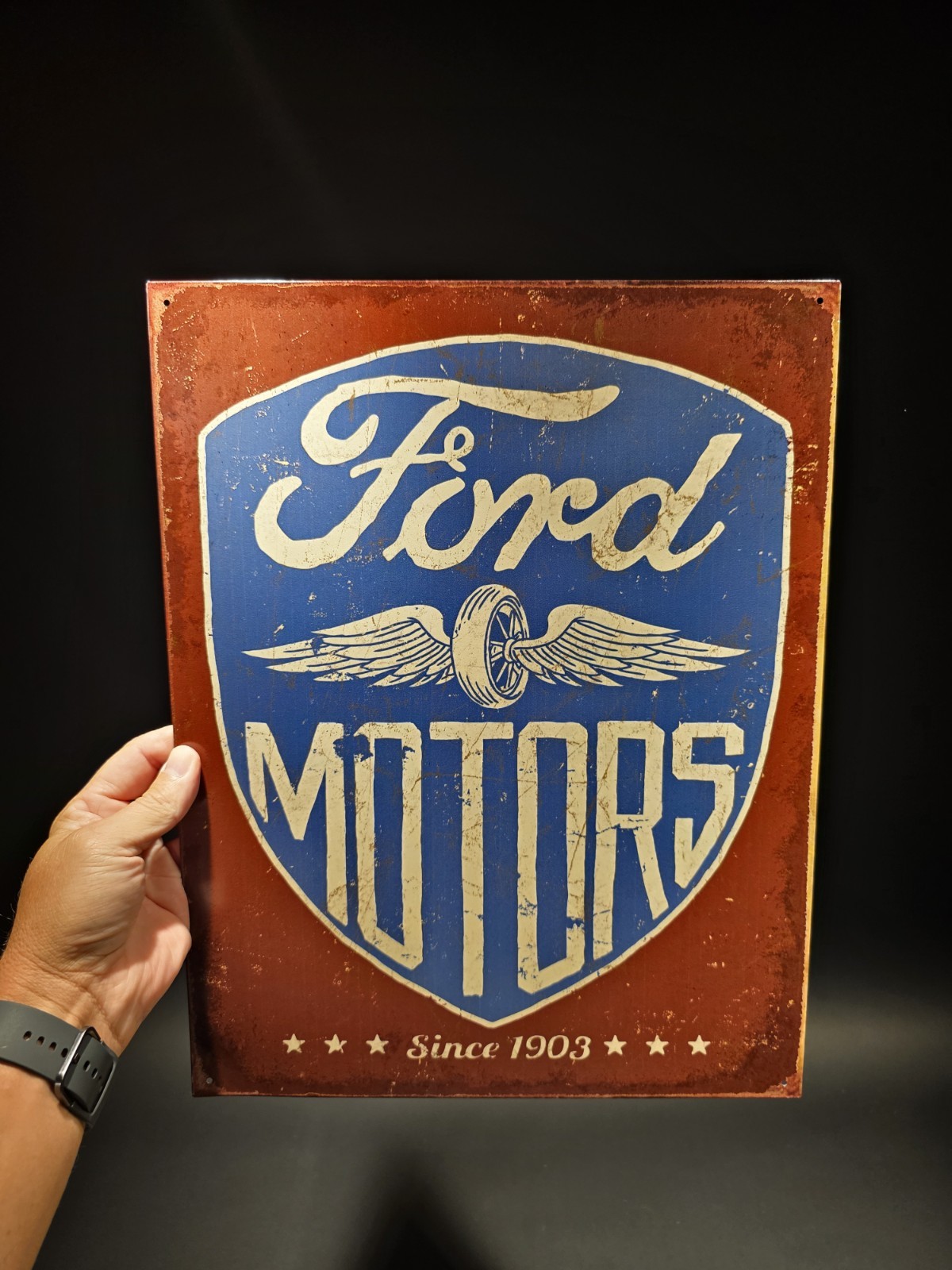 16″ Metal Vintage Style Ford Motors Sign