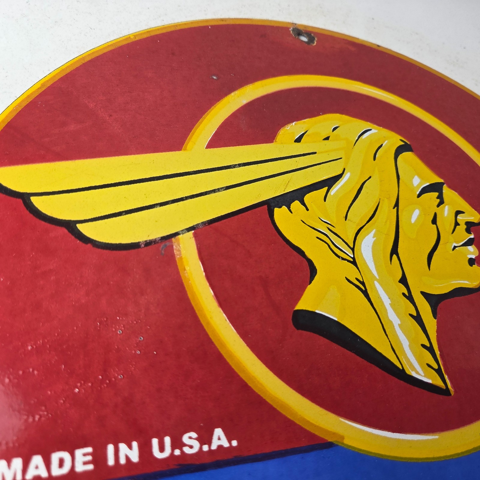 Vintage Pontiac Automobiles Sign – Automobilia Dealer Porcelain Gas Pump Sign