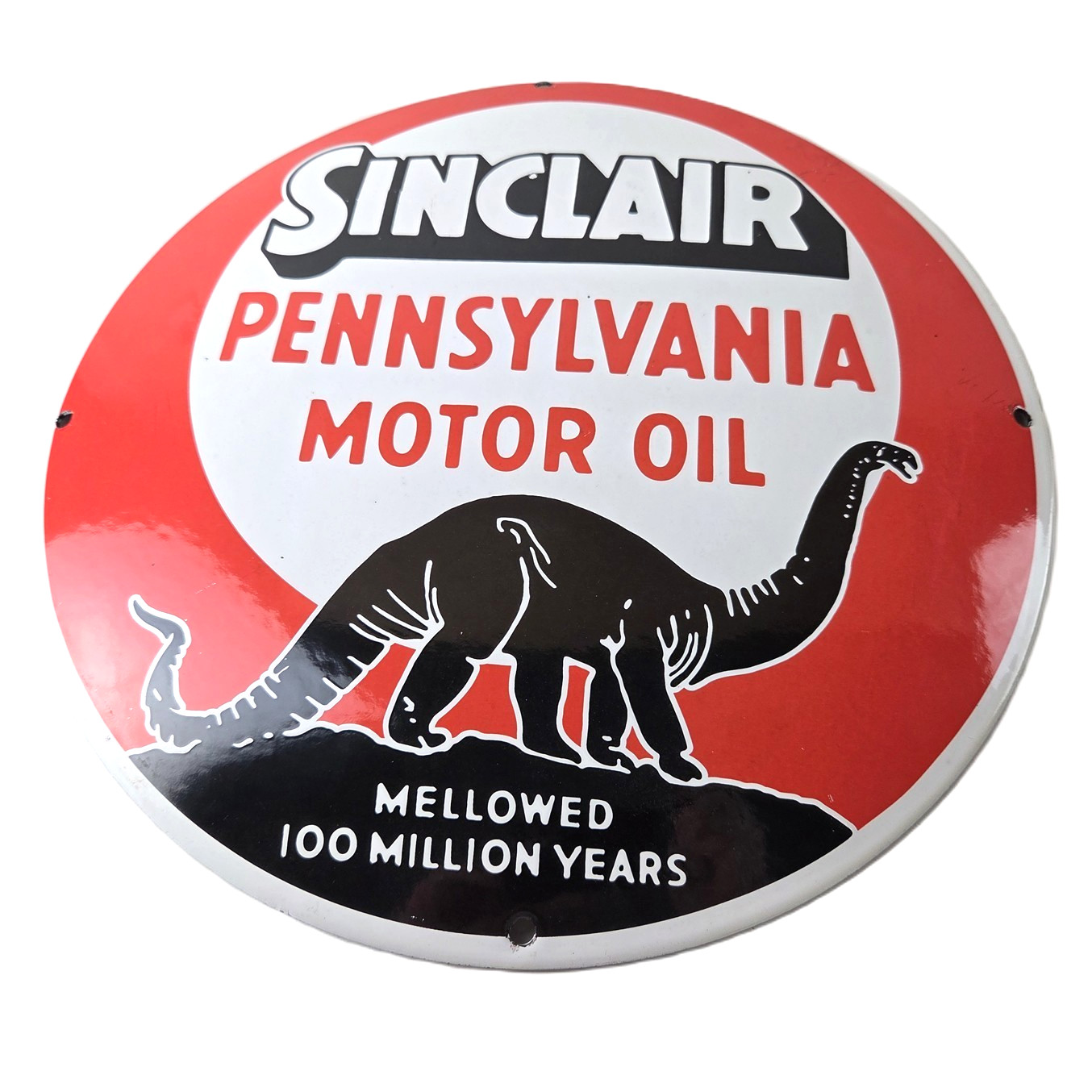 Vintage Sinclair Gasoline Sign – Porcelain Service Gas Pump Sign
