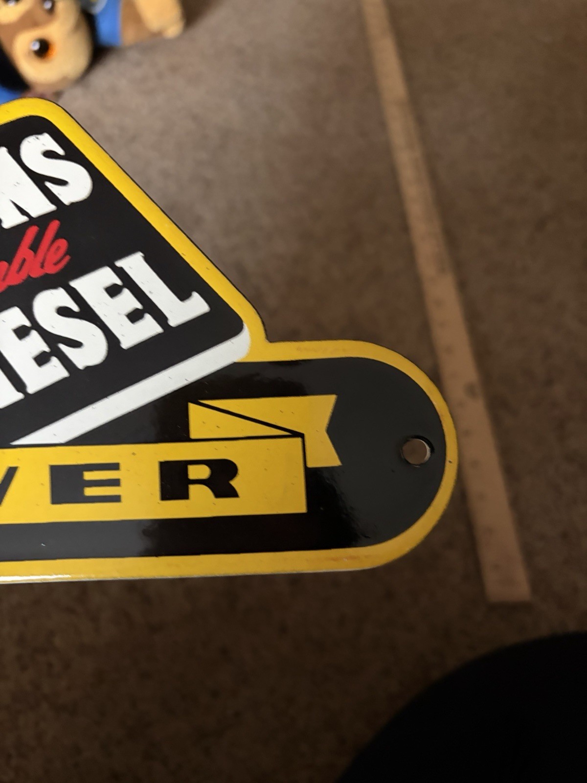 Porcelain Cummins Dependable Diesel Power Sign