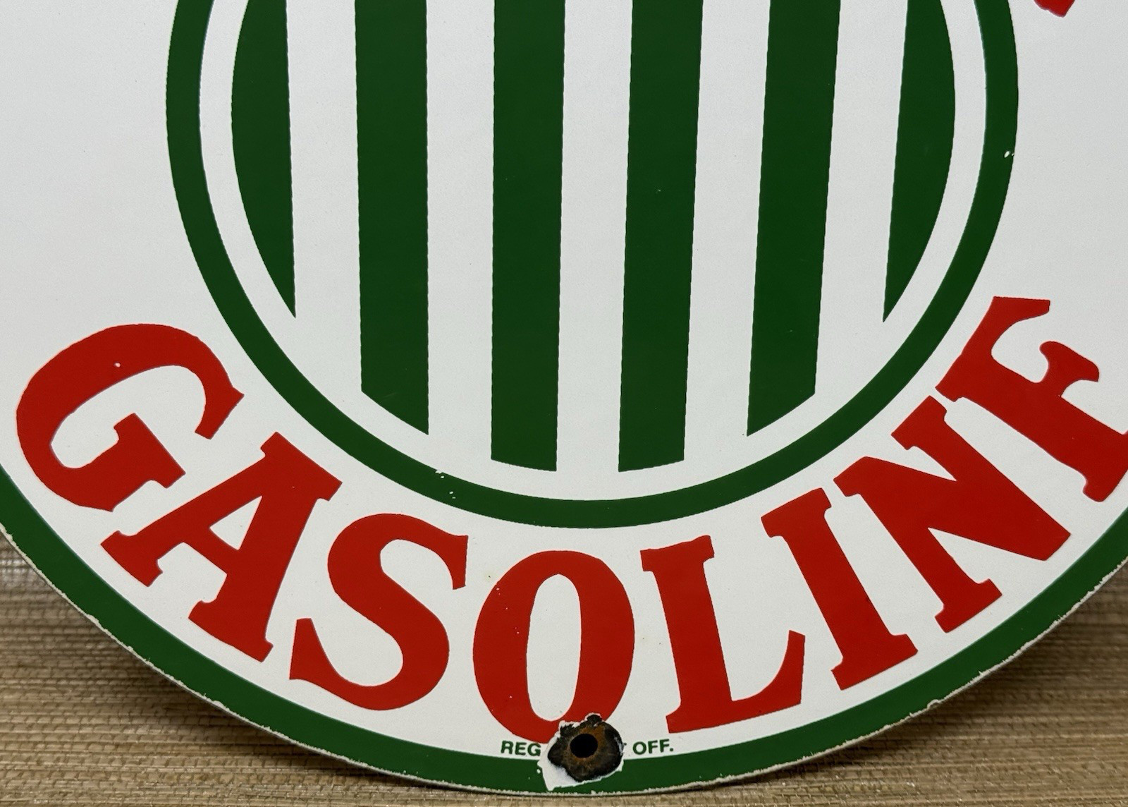 VINTAGE SINCLAIR GASOLINE PORCELAIN SIGN DEALERSHIP GAS STATION DINO MOTOR OIL