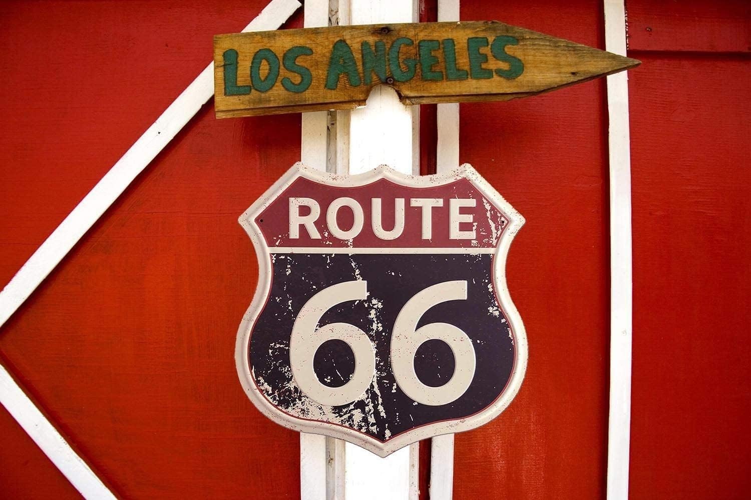 High-Definition Route 66 Metal Sign 12″ x 12″ – Unique Gift for Collectors