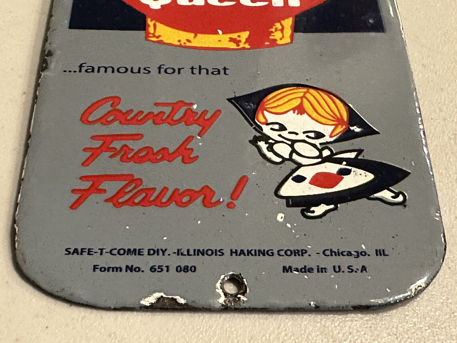 Dairy Queen Porcelain Metal Sign