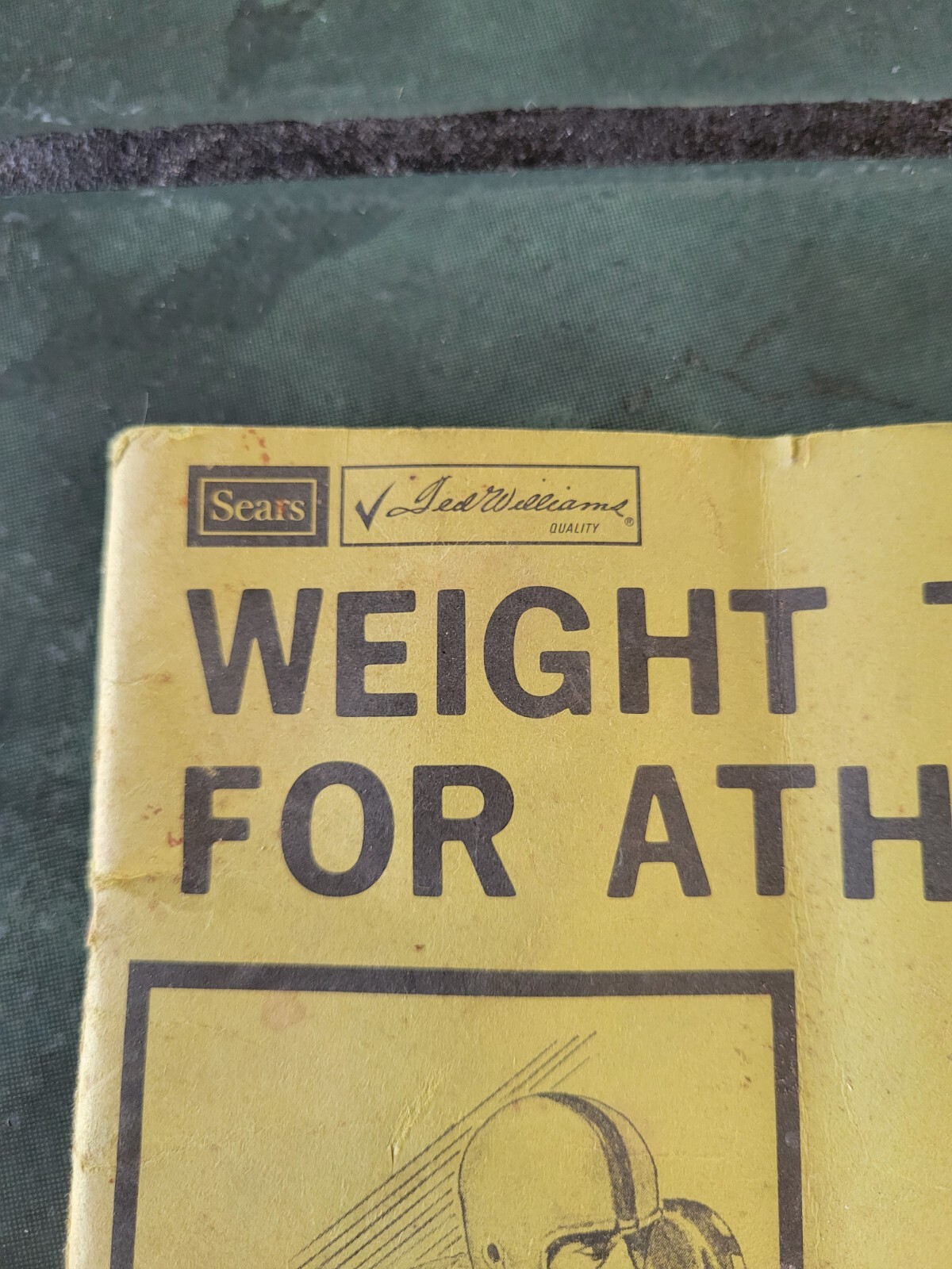 Vintage 60s Ted Williams training booklet sears store foorball