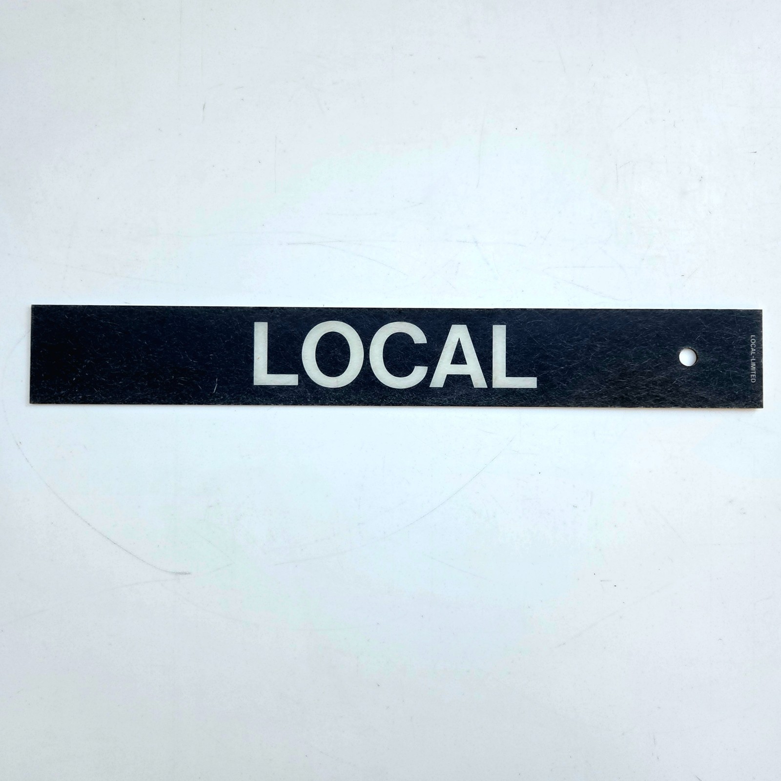 Retired Vintage Septa Sign Local Limited Double Sided Railroad Subway Train