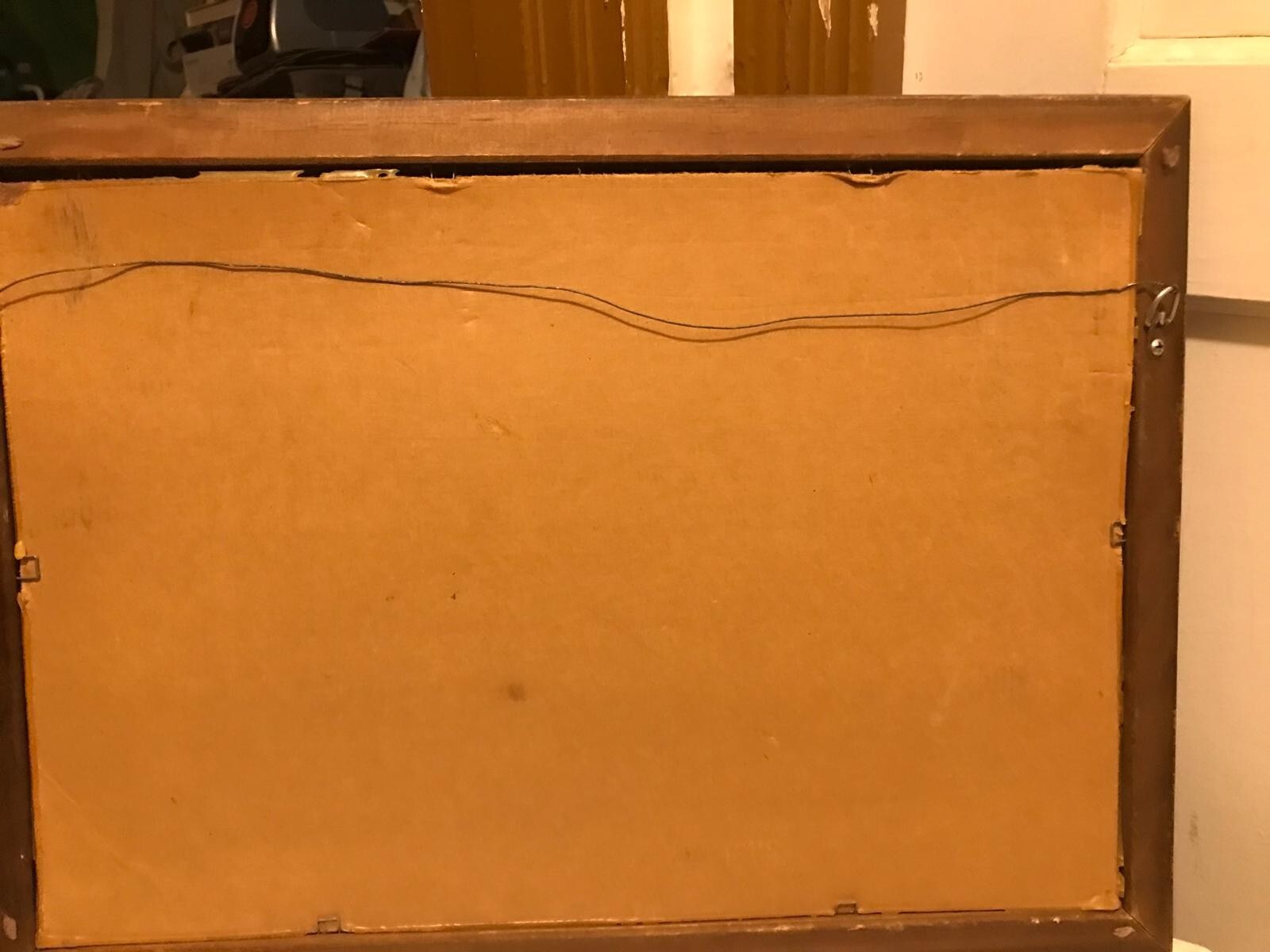 Gordon Rouge Acid Etched Mirror sign Vintage