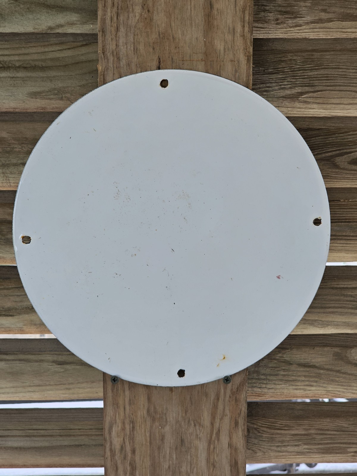 VINTAGE 1959 ”SMITH-O-LENE GASOLINE” PUMP PLATE PORCELAIN SIGN 12″ REALLY NICE