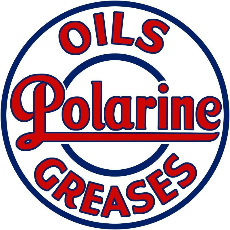 Standard Oil POLARINE Motor Oil & Grease NEW METAL SIGN: 12″ Dia. Round