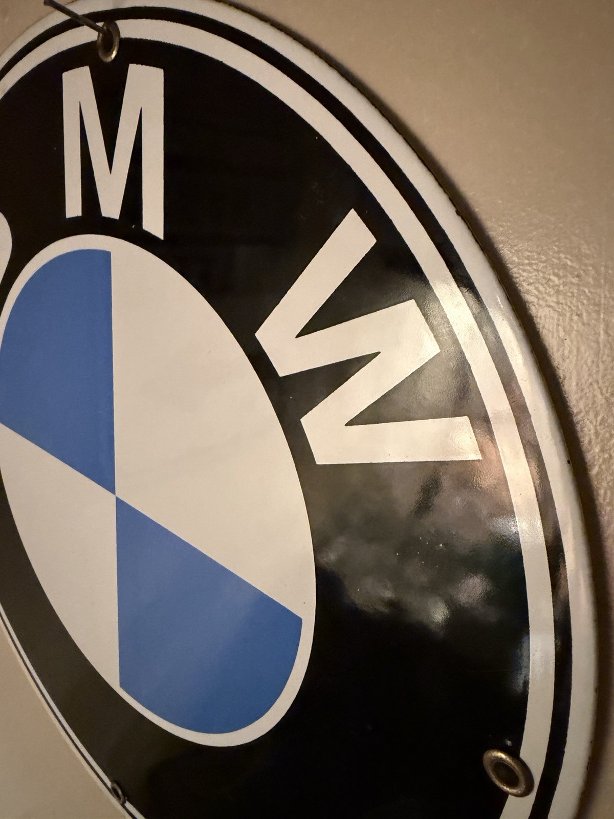 BMW Porcelain Enamel Roundel Metal 12” Sign