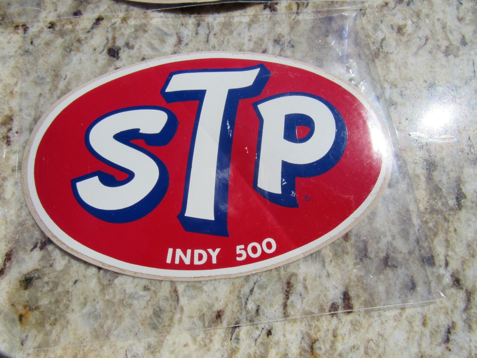 VINTAGE ORIGINAL STP INDY 500 STICKERS SIX STICKERS IN NEW OLD STOCK CONDITION