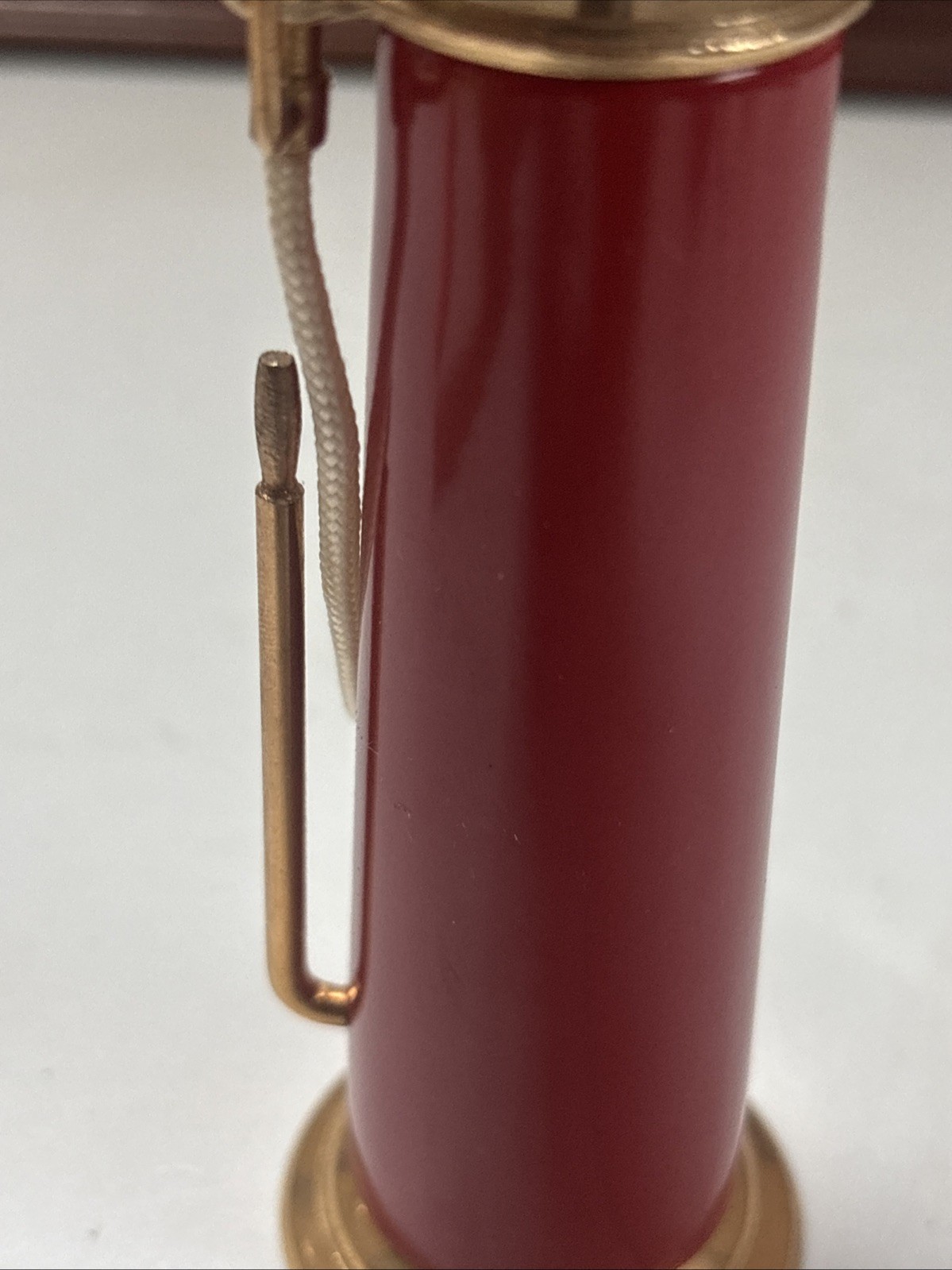 Vintage Red Crown Visible Gas Pump Miniature Replica Model, Made In The Usa