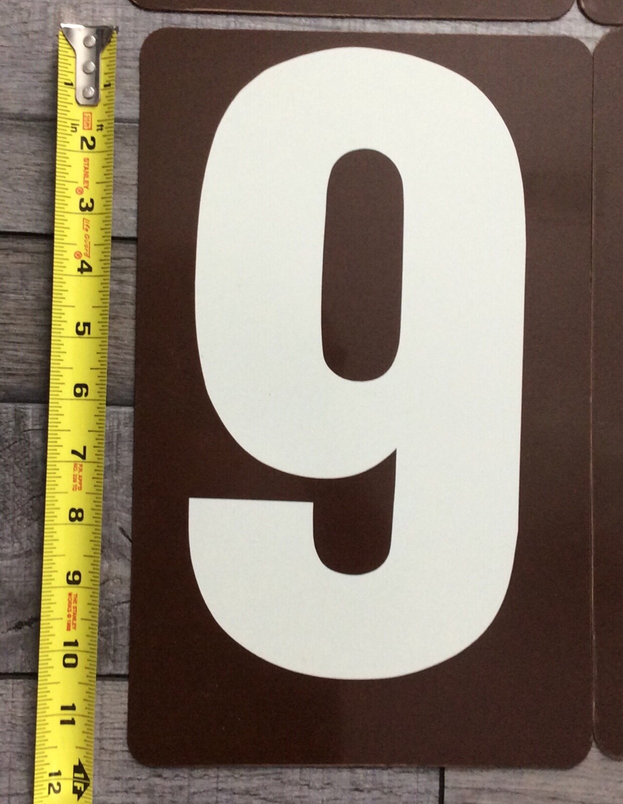 8” Philip Morris Numbers Double Sided Plastic Gas Station Sign Large (Lot of 22)