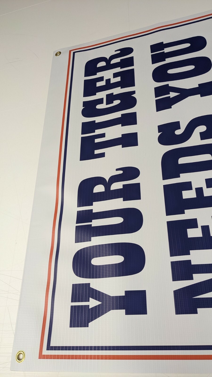 Esso Tiger Tank Vintage Style Dealer Promo Display Banner Exxon Gas Oil