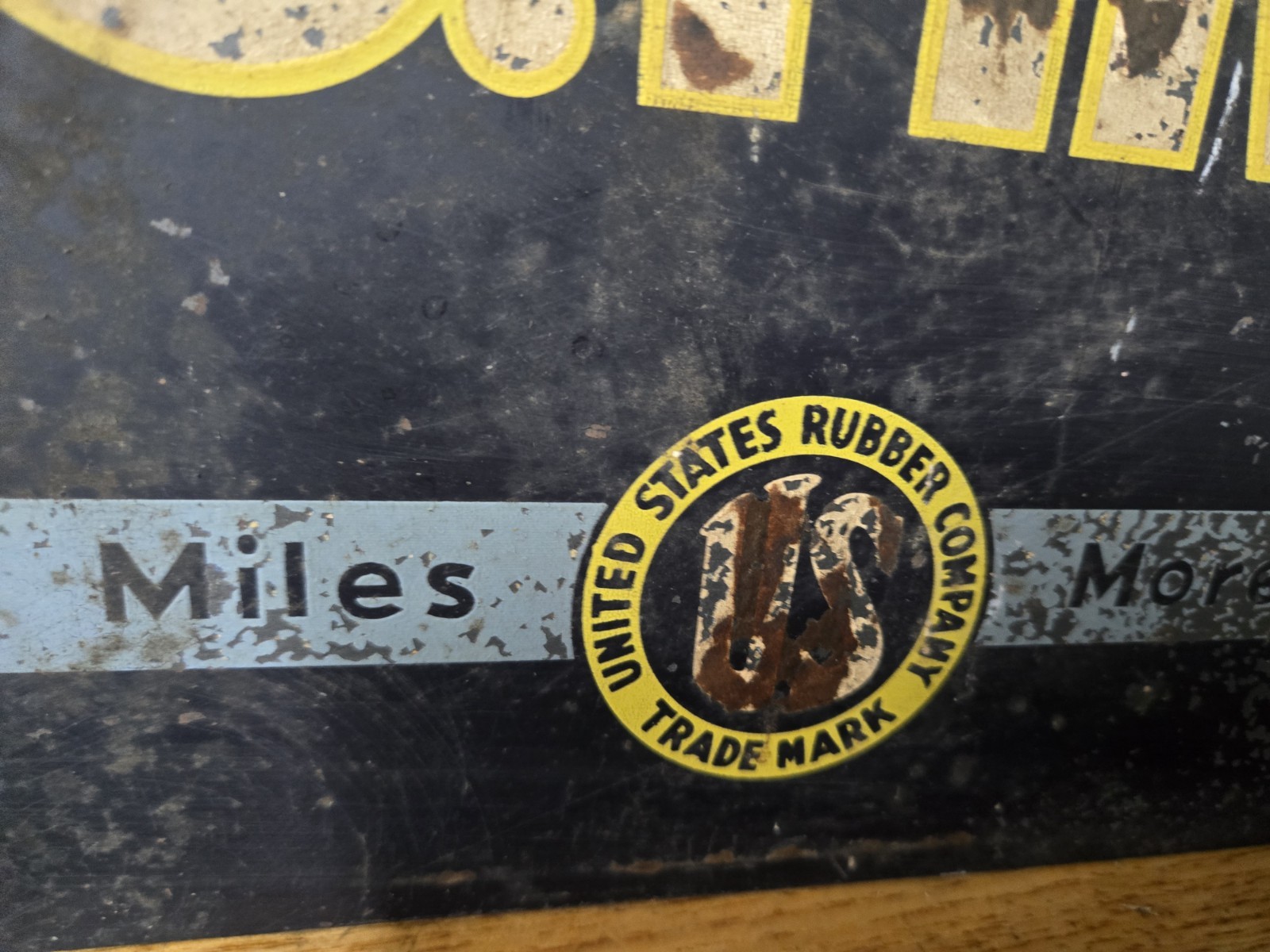 RARE Vintage U.S. TIRES Service Station Advertising Tire Display Stand Sign NOS?