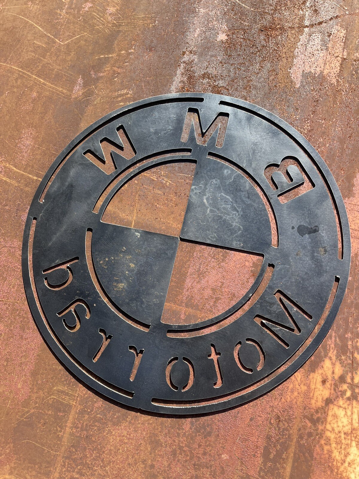 Steel Bmw Sign Car Garage Oil Can Shop Dealer Series Motorrad Motorcycle Bike