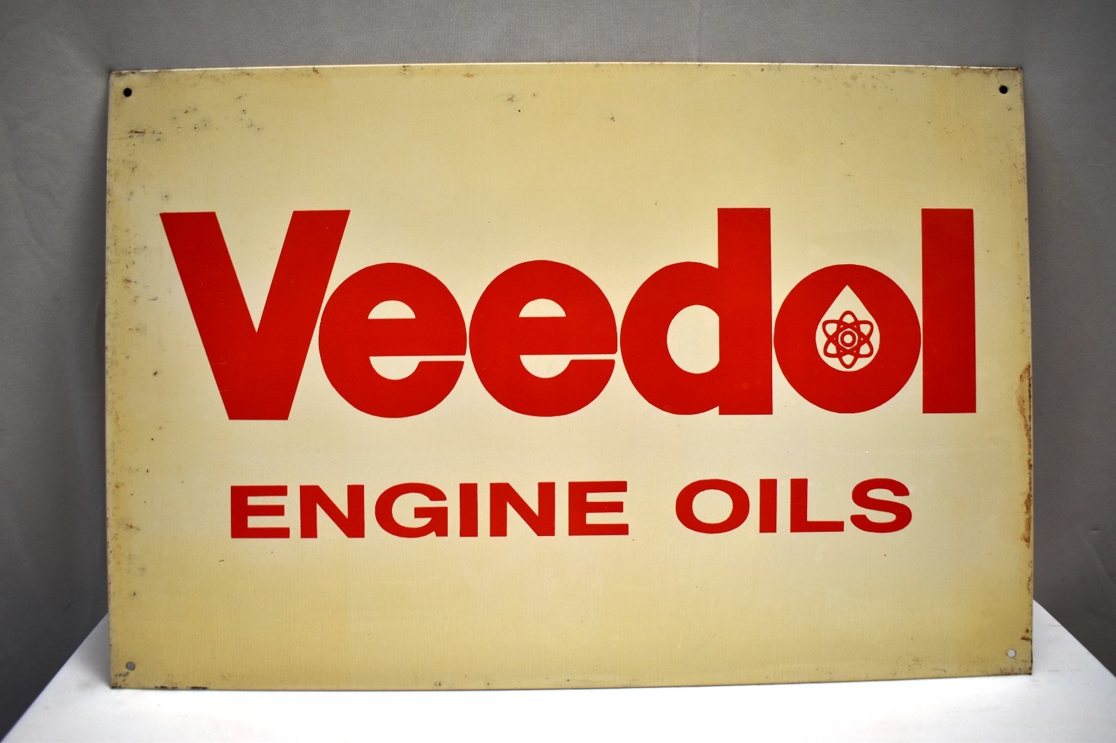 Veedol Engine Oils Vintage Tin Sign Indian Petroliana Workshop Decor 15×10 “R9