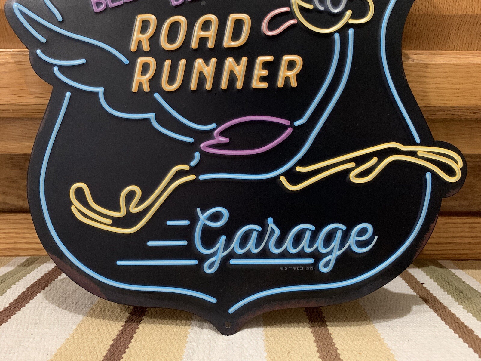 Road Runner Garage Metal Sign Plymouth Vintage Style Wall Decor Gas Oil Parts
