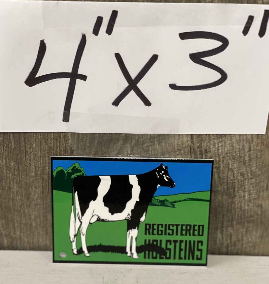 Registered Holsteins Drink More Milk Porcelain Like Magnet Farm Gas Oil Cow