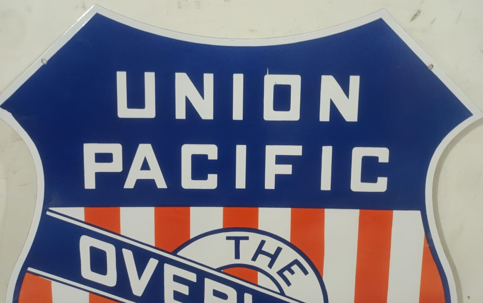 Vintage DSP Union Pacific Gas s & Oil Porcelain Enamel Sign.