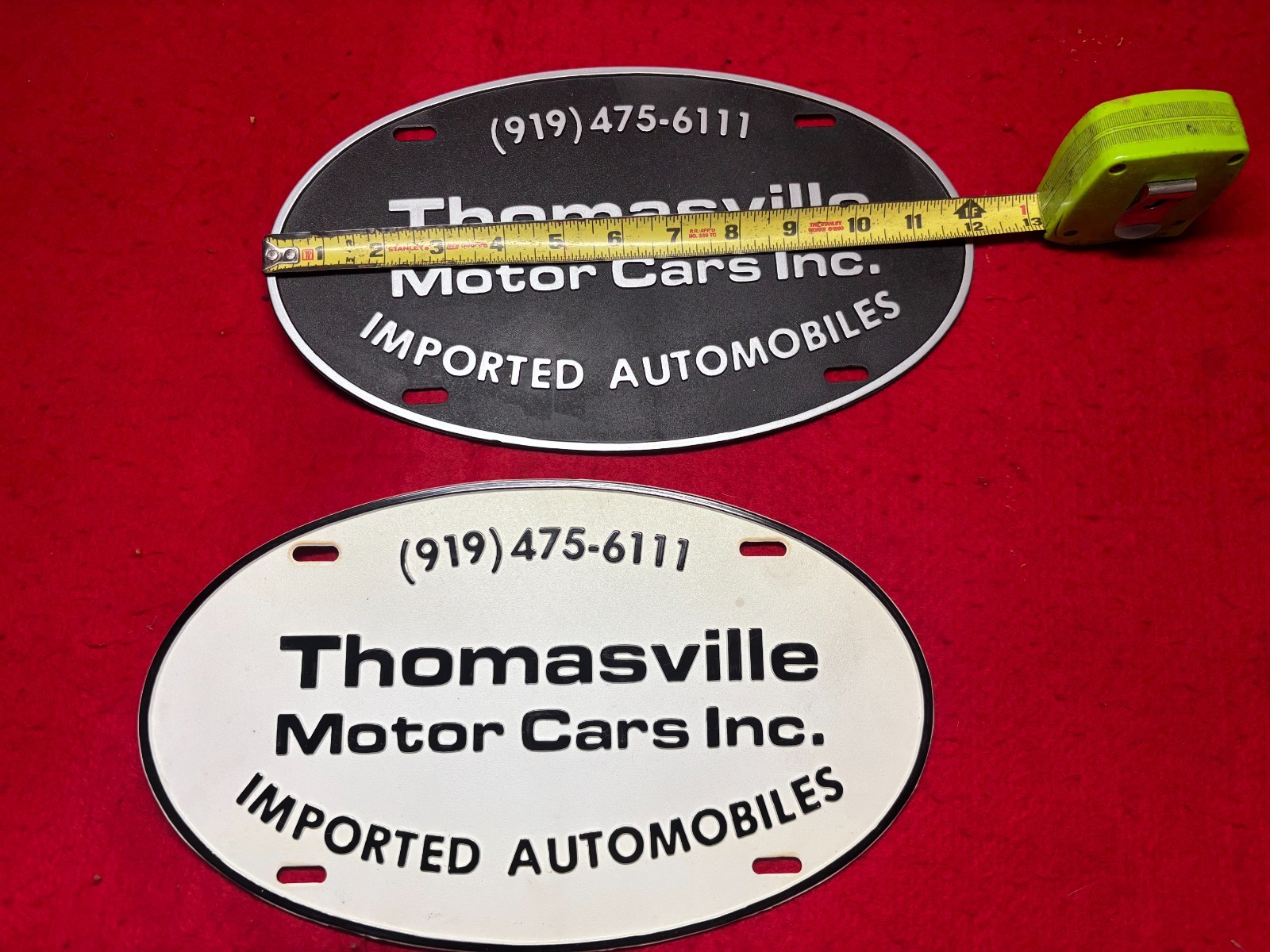 Thomasville Motor Cars Inc – NC – Vintage Dealership Sign