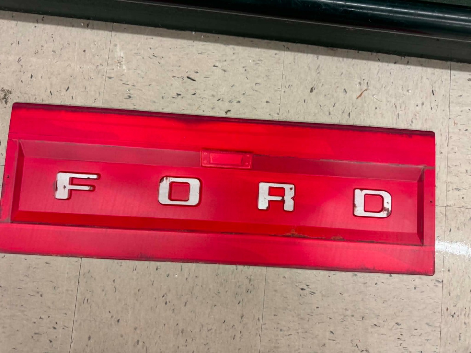 Ford Truck Tailgate Vintage Look Metal Sign 29 by 10 Inches Garage