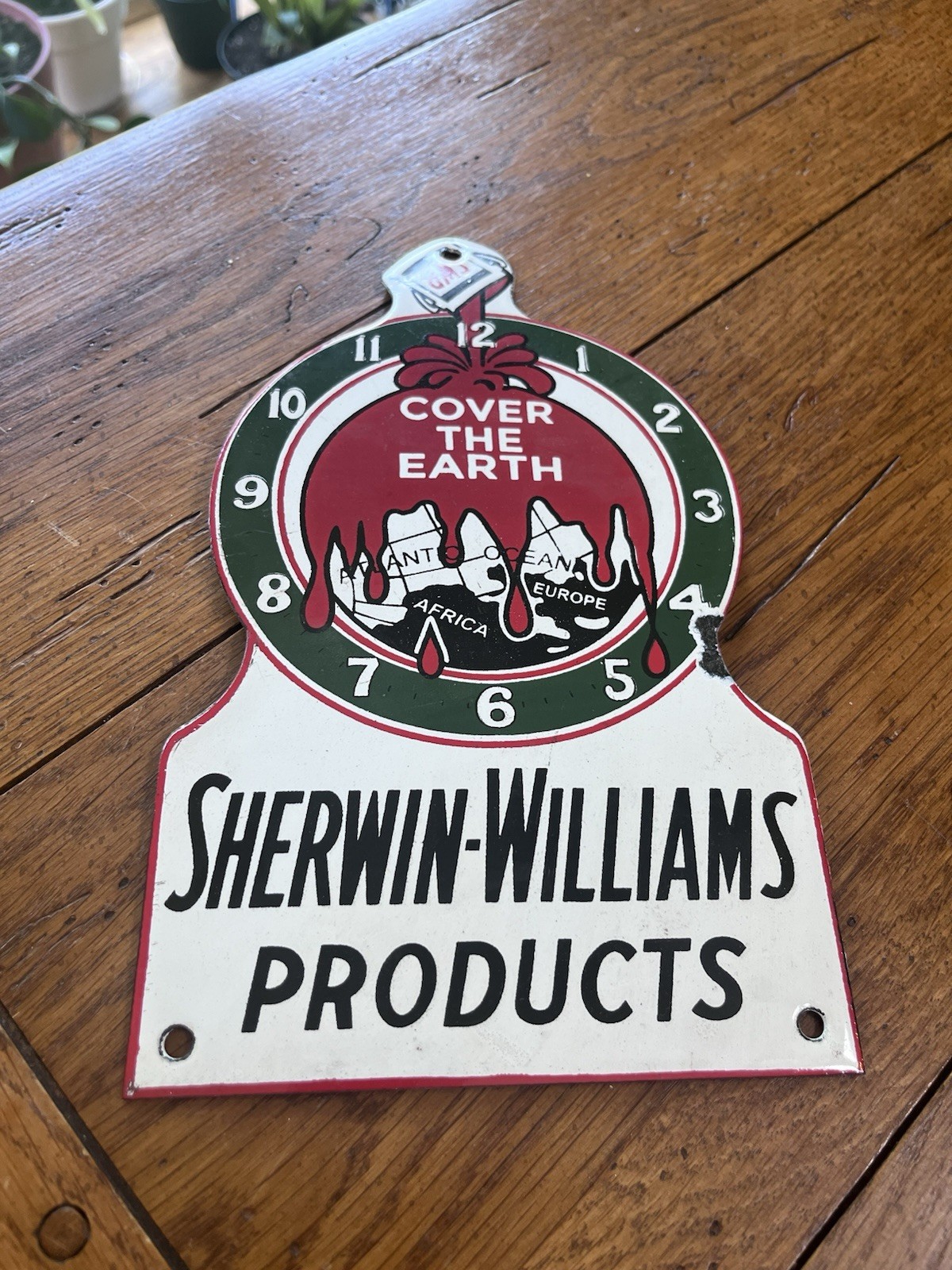 VERY NICE PORCELAIN SHERWIN- WILLIAMS PRODUCTS SOLID SIGN