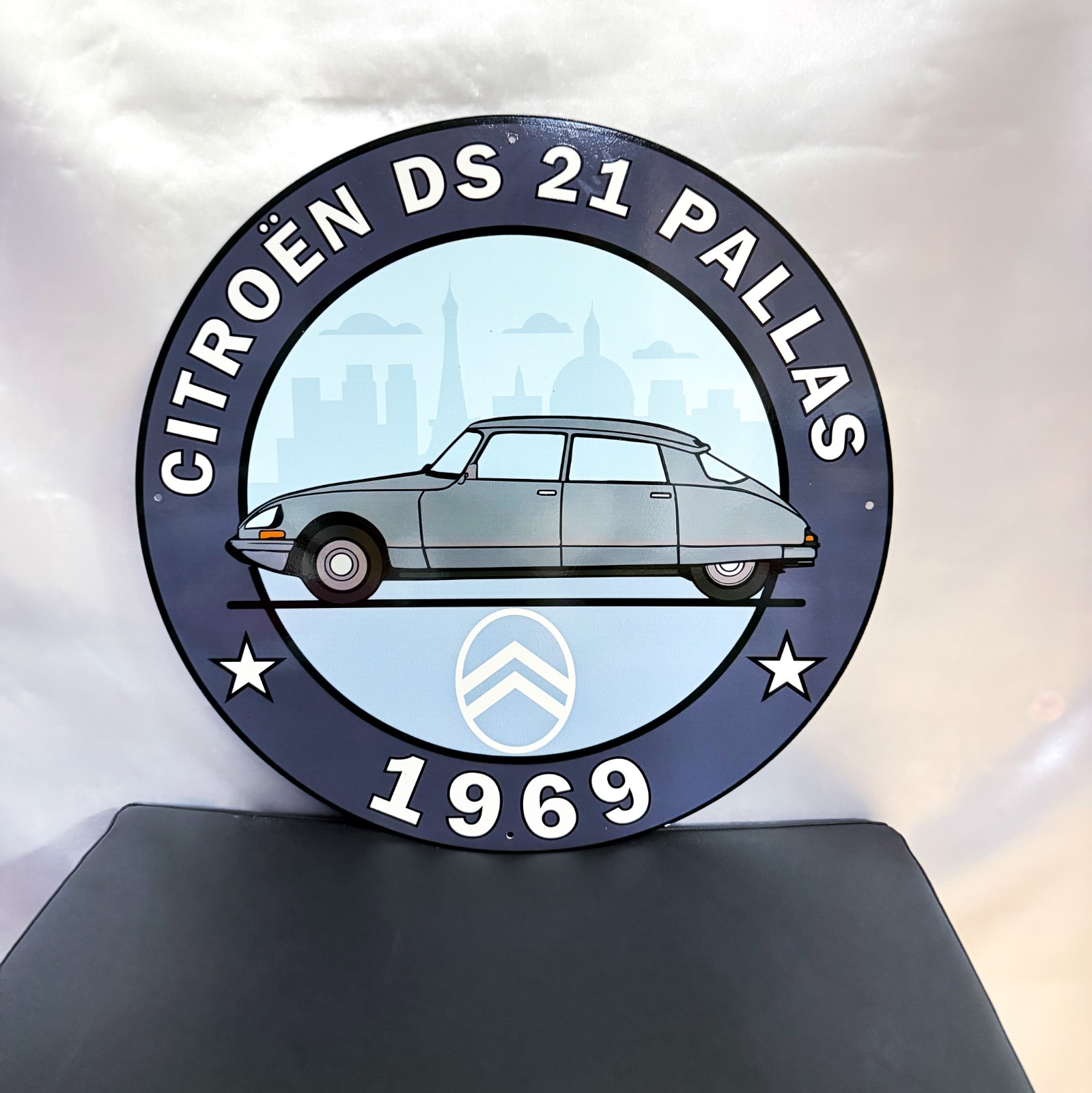 1969 Citroen DS 21 Pallas The Goddess of French Heavy Metal Sign – 19.7″ (50cm)