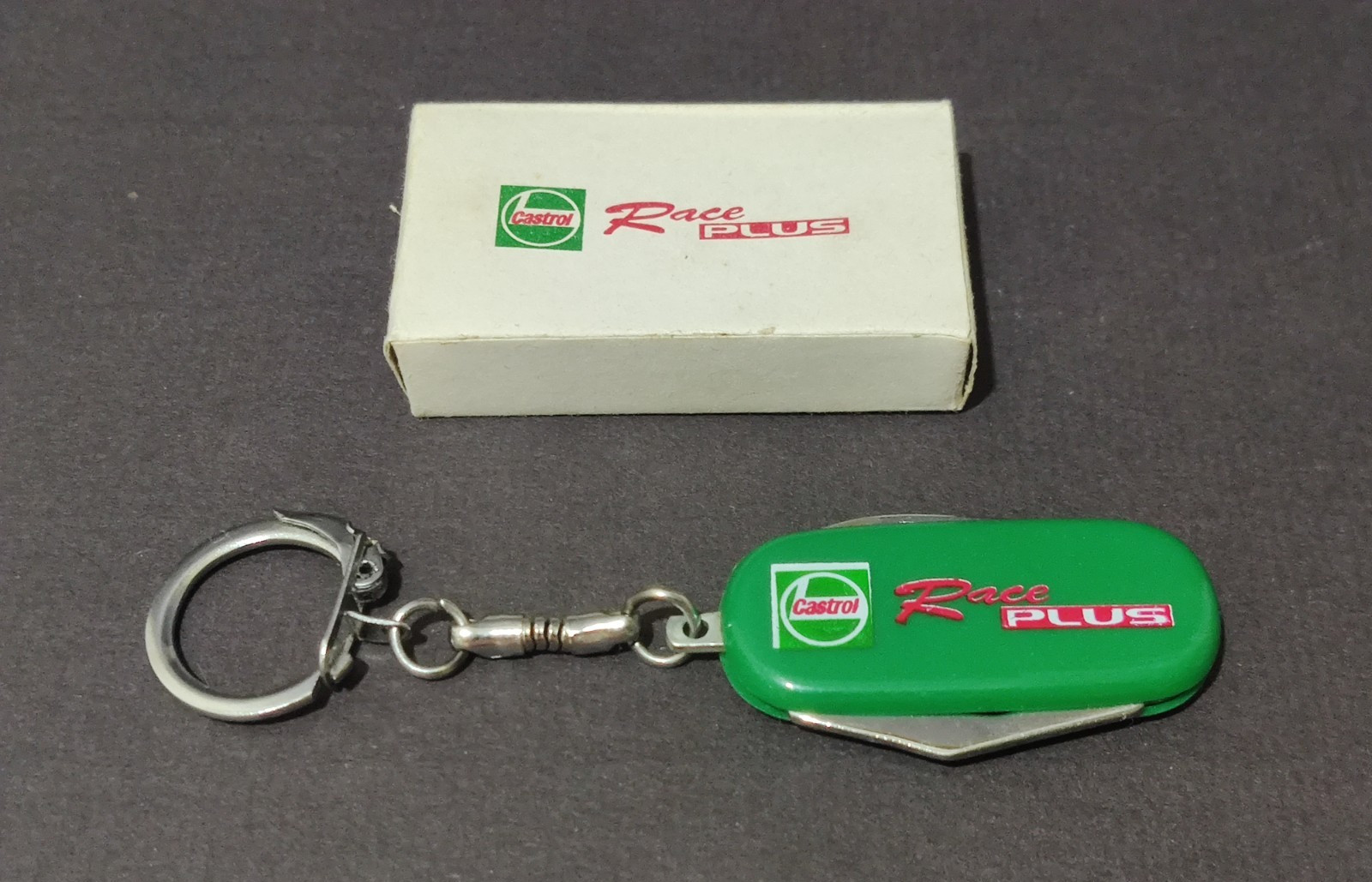 Vintage Castrol Malaysia Race Plus Advertising Keychain Keyring With Tools RARE