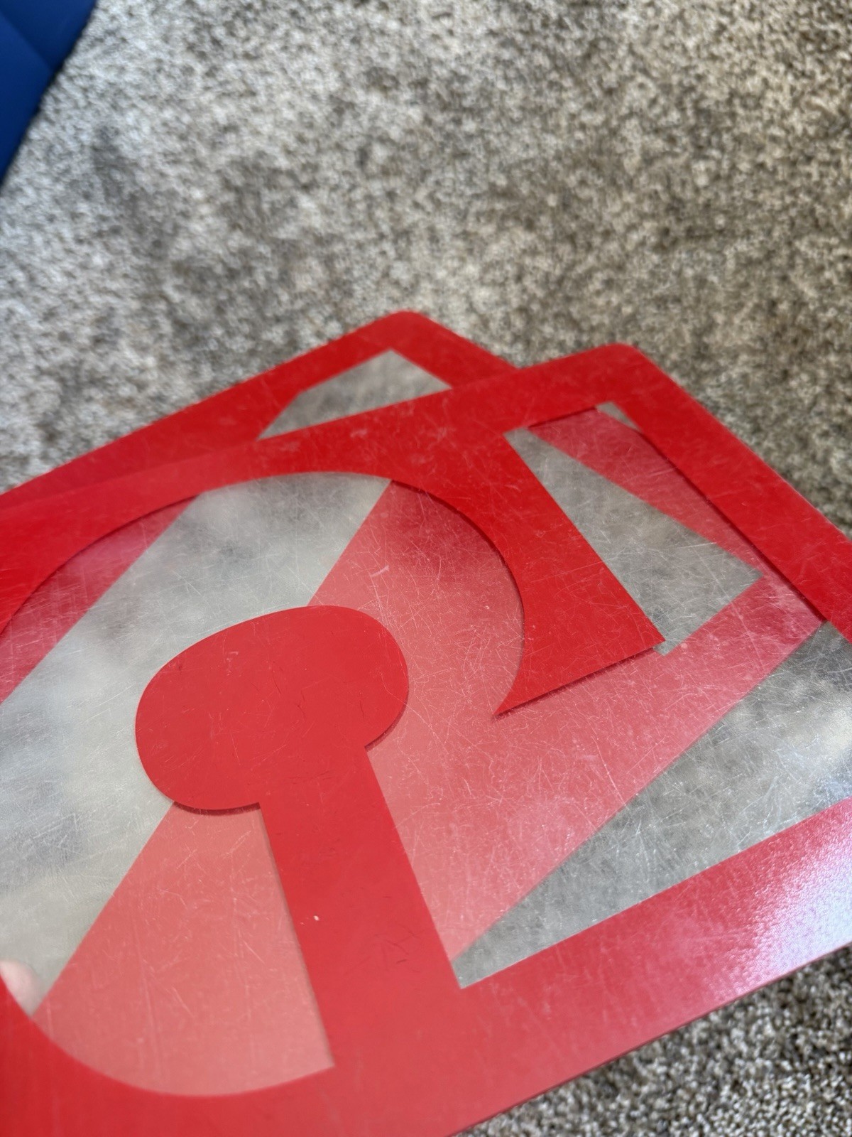 Gas Station Price Numbers 0-9 58 Piece Set Of 8” X 10” Red Clear Plexiglass