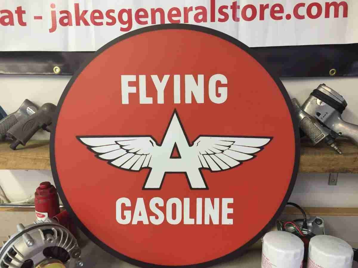 Signal Gasoline Round Metal 24″ Sign